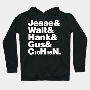 JESSE, WALT, C10H15N Hoodie